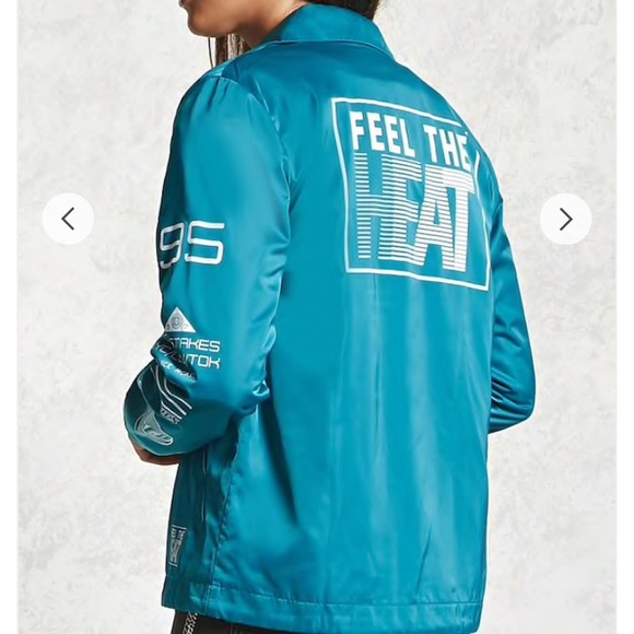 Forever 21 Blue Racer Jacket - Picture 2 of 4